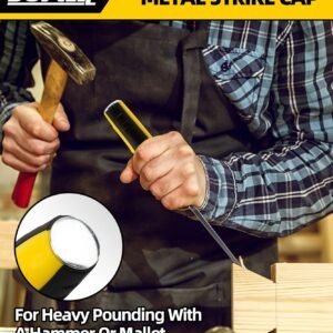 DOWELL Wood Chisel Tool Set 4pc Sturdy Chisel, 1/4 inch,1/2 inch,3/4 inch,1 inch with Carpenter Pencils HY080103 - Image 7