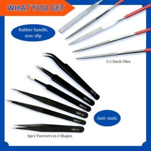 Gundam Model Tool Kit, 64pcs Hobby Modeler Basic Tool Set for Minature Bandai Models, Cars, Airplanes, Buildings, Gundam, Robots Repairing Fixing - Image 5