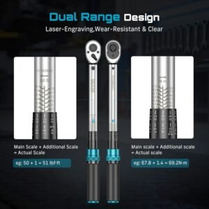 Seesii Digital Torque Wrench 1/2" Drive (217 N·m) 14 Seesii Digital Torque Wrench 1/2" Drive (217 N·m) - Image 4