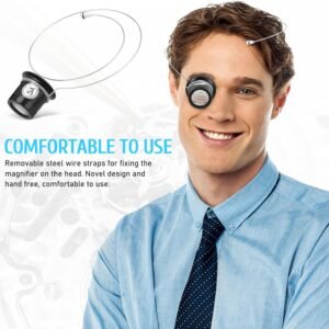 4Pcs Eye Loops Magnifier, 3X/5X/10X/15X Jewelers Loupe Magnifying Eye Glass Pieces, Watch Jewelry Experimental Repair Tool for Textile Optical Circuit Coins - Image 7