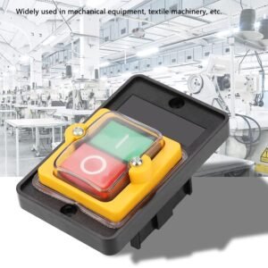 AC220V/380V 10A ON Off Pushbutton Switch, Self Locking and Automatic Reset Control for Mechanical Equipment, Textile Machinery, Great Water Proof Performance - Image 6