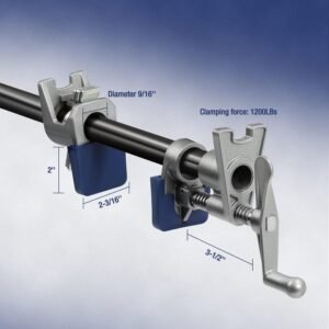 WORKPRO 2-Pack 3/4'' Pipe Clamps, Wood Gluing Pipe Clamp Set with H-shaped Feet, Lightweight Cast Aluminum Quick Release Wood Clamps for Woodworking, Carpentry, Home Improvement, and DIY Projects 17 WORKPRO 2-Pack 3/4'' Pipe Clamps, Wood Gluing Pipe Clamp Set with H-shaped Feet, Lightweight Cast Aluminum Quick Release Wood Clamps for Woodworking, Carpentry, Home Improvement, and DIY Projects - Image 8