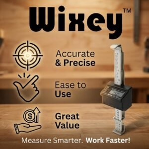 Wixey Digital Planer Gauge – Electronic Digital Readout & Thickness Measuring Tool – Accurate Calibration & Digital Dimensions – Perfect Portable Planer Accessory for Woodworking Upgrade - Image 3