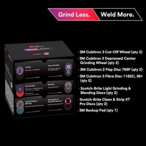 3M Grind Less Weld More Promo Kit, 67115, 4-1/2 in Discs, 16 Piece Welding Kit for Cutting, Grinding, Blending, Finishing, Rust Removal, Deburring - Image 3