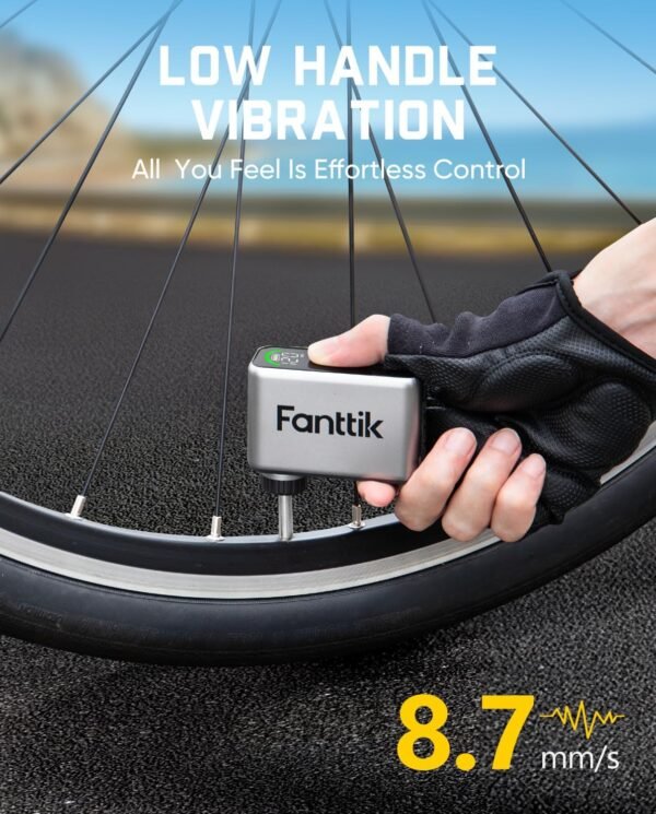 Fanttik X10 Ace Tiny Mini Electric Bike Pump, 120 PSI Compact Air Pump with Presta and Schrader Valve, Fast Inflate Electric Bike Pump Portable for Road Bike 9 71V5dfTCQqL. AC SL1500