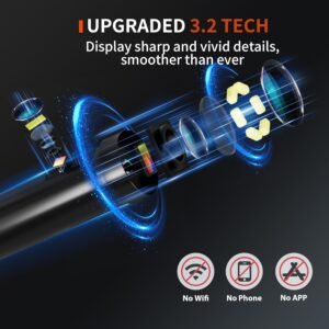 NIDAGE Dual Lens Borescope Inspection Camera 1920P HD Endoscope Camera with Light Waterproof Industrial Endoscope 11.5FT Flexible Snake Cam with 4.3'' IPS Screen, Mechanic Scope Cam Gift for Men 12 NIDAGE Dual Lens Borescope Inspection Camera 1920P HD Endoscope Camera with Light Waterproof Industrial Endoscope 11.5FT Flexible Snake Cam with 4.3'' IPS Screen, Mechanic Scope Cam Gift for Men - Image 4