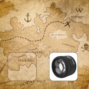 30X Jewelers Loupe, Loupe Magnifier Jewelers Magnifying Glass Jewelry Loop Optical Eye Loops Handheld Repair Tool Desktop Pocket Lens for Textile Stamps Board Gems Coins Map Craft - Image 5