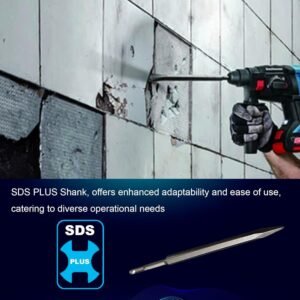 18-Inch SDS Plus Point Chisel, Ideal for Concrete Demolition, Tile Removal Tool for SDS Plus Hammer Drill Attachment 10 18-Inch SDS Plus Point Chisel, Ideal for Concrete Demolition, Tile Removal Tool for SDS Plus Hammer Drill Attachment - Image 3
