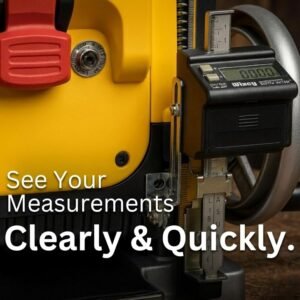 Wixey Digital Planer Gauge – Electronic Digital Readout & Thickness Measuring Tool – Accurate Calibration & Digital Dimensions – Perfect Portable Planer Accessory for Woodworking Upgrade - Image 7