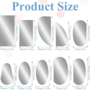 10 Pcs Steel Pottery Tools Ribs, Stainless Steel Serrated Scraper Crafts Tool Ceramics Sculpting Tools Kits Sculpture Modeling Clay Cutter Scraper for Sculpting Texturing Artists Modeling Potter - Image 3