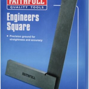 Faithfull Engineers Steel Try Square 100mm (4in) – Precision Ground, Hardened Steel Blade, Accurate Marking, Measuring & Layout Tool for Metalworking & Woodworking - Image 8