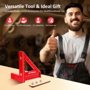 Mini 3D Multi-Angle Measuring Square Ruler, WT102C High Precision Hole Scribing Woodworking Tools, 0-90° Aluminum Alloy Carpenter Square Metric Wood Working Tools 14 Mini 3D Multi-Angle Measuring Square Ruler, WT102C High Precision Hole Scribing Woodworking Tools, 0-90° Aluminum Alloy Carpenter Square Metric Wood Working Tools - Image 7
