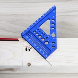Aluminum Carpenter Square with 3D Multi-Angle Layout Measuring Ruler - Upgraded Pin Pivot Design for Secure Storage, Woodworking Squares Compact Woodworking Tool(Metric) 15 Aluminum Carpenter Square with 3D Multi-Angle Layout Measuring Ruler - Upgraded Pin Pivot Design for Secure Storage, Woodworking Squares Compact Woodworking Tool(Metric) - Image 5