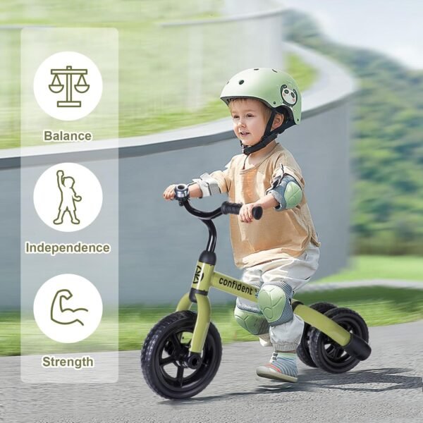 YGJT 3 in 1 Tricycle for Toddlers Age 2-5 Years Old, Folding Kids Balance Bike with Adjustable Seat and Removable Pedal, Toddler Bike Ride-on Toys for Infant, Gifts for Baby Boys Girls(Army Green) 3 71aNVndKIEL. AC SL1500