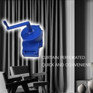 Rotary Curtain Puncher 1.9-2Inch, Adjustable Fabric Grommet Tool Kit Roman Ring Eyelet Installation Setter, Manual Hole Punch Cutter - Image 3