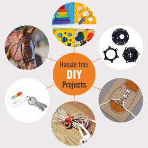 Professional Heavy Duty Belt Hole Puncher for Leather, Multi-Size Rotary Leather Hole Punch Tool Set with Ergonomic Handles for Easy, Precise Belt Fixes, Straps, Collars, Bags, Shoes, DIY Crafts - Image 9