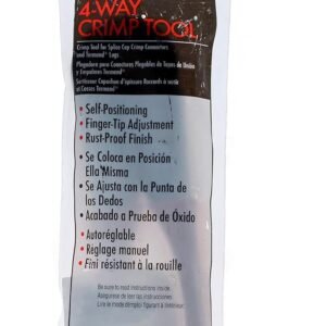 IDEAL INDUSTRIES INC. C24 Four-Way Crimp Tool – Spring Loaded, Fingertip Adjustment Wire Crimper for Two Connector Sizes - Image 10