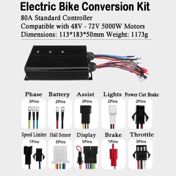 72V 5000W Electric Bike Conversion Kit 150Mm Dropout Rear Wheel 24-29 Inch MTX39 5KW Mountain Bike Kit W/80A 3-Mode Controller,PAS,Twist Throttle,Display,Speed 100Km/H 6 71dhxmcz7xL. AC SL1500