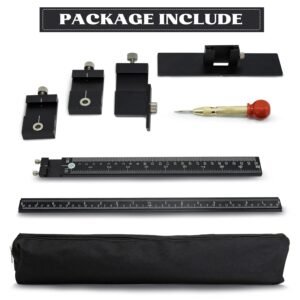 Cabinet Hardware Jig,Aluminum Alloy Cabinet Handle Template Tool-Cabinet Jig for Fast and Accurate Installation of Handles and Pulls(Black) - Image 3