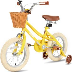 JOYSTAR Girls Bike for 2-12 Years Old Toddlers and Kids, 12" 14" 16" 18“ 20" Retro Style Kids Bike with Training Wheels, 18 20 Inch Children Bicycle with Kickstand - Image 9