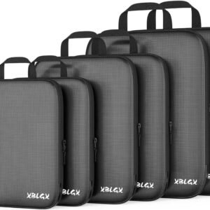 6 Set Compression Packing Cubes for Travel, Suitcases and Carry On, Luggage Organizer Bags for Travel Accessories 10 6 Set Compression Packing Cubes for Travel, Suitcases and Carry On, Luggage Organizer Bags for Travel Accessories - Image 2