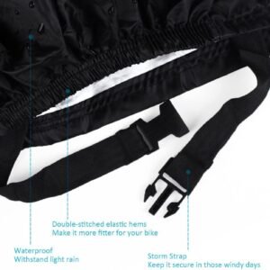 Indeed BUY Bike Cover for 1, 2 or 3 Bikes Waterproof Bicycle Cover Outdoor Bike Storage Covers XL XXL 420D Heavy Duty Rain Sun UV Wind Proof for Mountain Road Electric Bike etc - Image 6