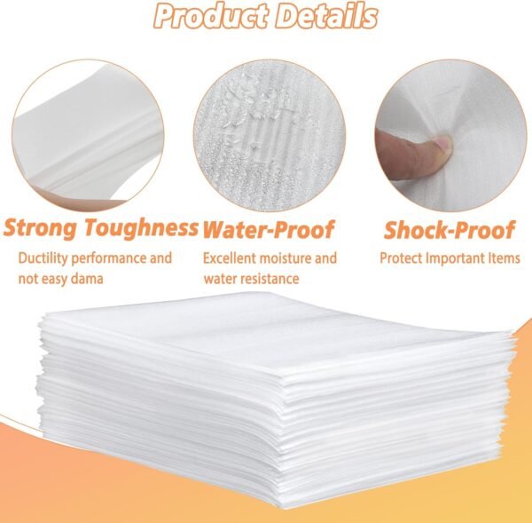 100 Pack 12'' x 16'' Cushion Foam Pouches, Moving Supplies for Dishes, Packing Materials for Dishes & Cups, Glass Packing Paper and Plate Protectors for Moving(300x400x0.5MM) 5 71iU7w+QhyL. AC SL1500