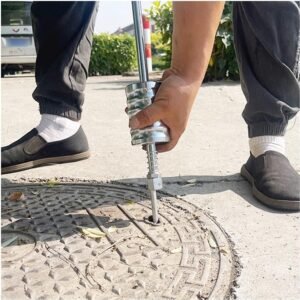 Manhole Cover Lifting Tool, 31-Inch Reverse Hammer,Manhole Cover Lifter, High Carbon Steel Manhole Cover Opener for Home & Industrial Use.（Functionality Patent has Been Applied for） - Image 5