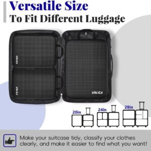 6 Set Compression Packing Cubes for Travel, Suitcases and Carry On, Luggage Organizer Bags for Travel Accessories 16 6 Set Compression Packing Cubes for Travel, Suitcases and Carry On, Luggage Organizer Bags for Travel Accessories - Image 8