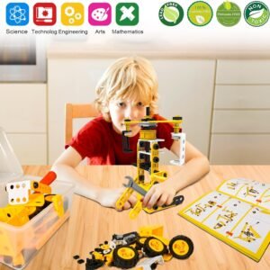 STEM Building Toys, 10 in 1 Construction Set for Preschool Kids, Educational Creative Games Holiday Idea Gift for 5+ Years Old, Stem Activities for Kids Ages 4-8 5-7 6-8 Boy Birthday Gifts - Image 5
