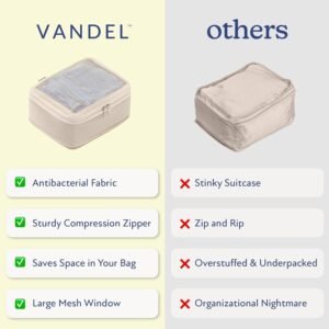 Vandel Space-Saving Compression Packing Cubes for Women, Men, Compressible Carry On Suit Case Organizer Luggage Packing Cubes for Travel Organizer Bags for Luggage and Backpacks, Suitcase Cube 15 Vandel Space-Saving Compression Packing Cubes for Women, Men, Compressible Carry On Suit Case Organizer Luggage Packing Cubes for Travel Organizer Bags for Luggage and Backpacks, Suitcase Cube - Image 6