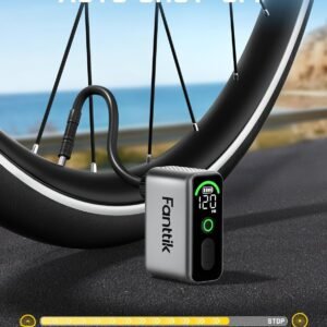 Fanttik X10 Ace Tiny Mini Electric Bike Pump, 120 PSI Compact Air Pump with Presta and Schrader Valve, Fast Inflate Electric Bike Pump Portable for Road Bike 15 Fanttik X10 Ace Tiny Mini Electric Bike Pump, 120 PSI Compact Air Pump with Presta and Schrader Valve, Fast Inflate Electric Bike Pump Portable for Road Bike - Image 5