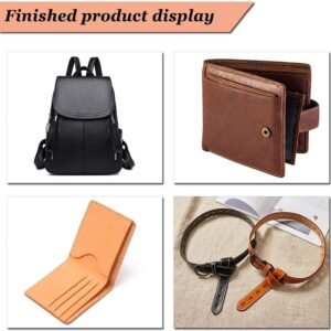 11 Pieces Bookbinding Kit Starter Tools Set Bone Folder Paper Creaser, Waxed Thread, Awl, Large-Eye Needles for DIY Bookbinding Crafts and Sewing Supplies - Image 7