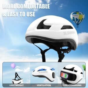 Smart Bike Helmet with Light: Bicycle Helmets for Adult Teens for Mountain & Road Cycling Electric Scooter Skateboard Skating - Image 7