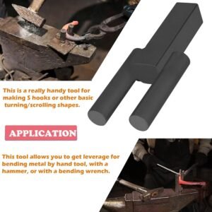 Blacksmith Hardy Anvil Tool 1" Hardy Turning Bending Forge Scrolling Twisting Tool Blacksmith Anvil Bending Fork 14 Blacksmith Hardy Anvil Tool 1" Hardy Turning Bending Forge Scrolling Twisting Tool Blacksmith Anvil Bending Fork - Image 4