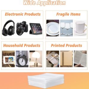 100 Pack 12'' x 16'' Cushion Foam Pouches, Moving Supplies for Dishes, Packing Materials for Dishes & Cups, Glass Packing Paper and Plate Protectors for Moving(300x400x0.5MM) 16 100 Pack 12'' x 16'' Cushion Foam Pouches, Moving Supplies for Dishes, Packing Materials for Dishes & Cups, Glass Packing Paper and Plate Protectors for Moving(300x400x0.5MM) - Image 8