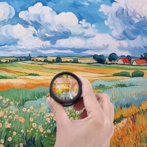 30X Jewelers Loupe, Loupe Magnifier Jewelers Magnifying Glass Jewelry Loop Optical Eye Loops Handheld Repair Tool Desktop Pocket Lens for Textile Stamps Board Gems Coins Map Craft - Image 7