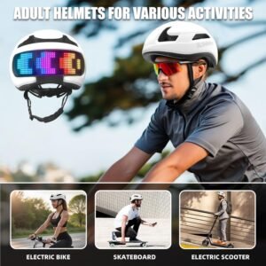 Smart Bike Helmet with Light: Bicycle Helmets for Adult Teens for Mountain & Road Cycling Electric Scooter Skateboard Skating - Image 8