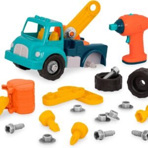 Battat – Classic Construction Toy – Pretend Play Tools – Toddler Trucks – Dexterity Building Toy – 3+ Years– Take – Apart Crane - Image 8