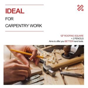 Adjustable Roofing Square - 12-Inch Aluminum Alloy Rafter Square Set, Precision Carpenter Pencils Woodworking Tool Set - Image 8