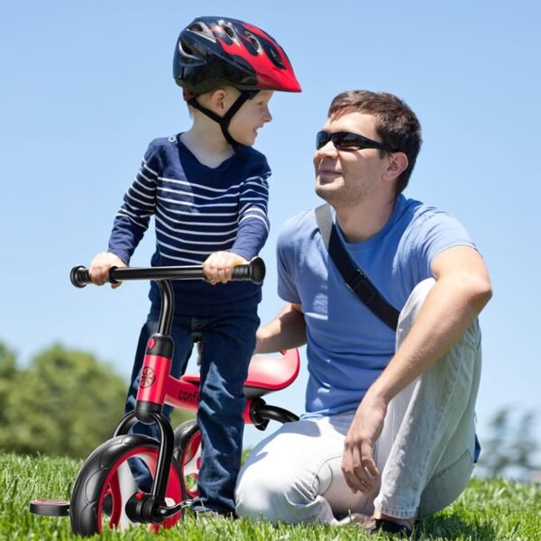 YGJT 4 in 1 Tricycle for Toddlers Age 2-5, Folding Toddler Bike Kids Trike Tricycles with Adjustable Seat and Removable Pedal, Baby Balance Bike Ride-on Toys Gift for Baby Boys Girls Birthday 3 71u2hAc5qmL. AC SL1500