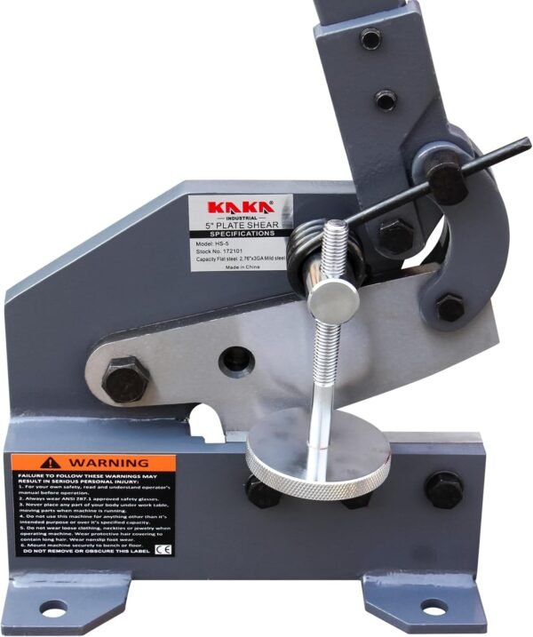 KAKA INDUSTRIAL Metal Shear, 5 Inch Sheet Metal Cutter for Steel Bars and Copper Plates,Hand Tool for Auto Repair, HVAC Duct Trimming,DIY Workshops HS-5 7 71u9mGhx5JL. AC SL1500