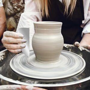 10 Pcs Steel Pottery Tools Ribs, Stainless Steel Serrated Scraper Crafts Tool Ceramics Sculpting Tools Kits Sculpture Modeling Clay Cutter Scraper for Sculpting Texturing Artists Modeling Potter - Image 7