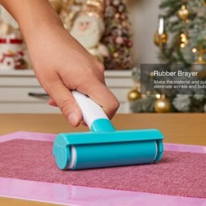 Xinart Brayer Rollers & Mat Remover Tool Set for Fabric Crafting, Reusable Sticky Lint Rollers Tool for Clothes/T-Shirts Heat Transfer Projects 10 Xinart Brayer Rollers & Mat Remover Tool Set for Fabric Crafting, Reusable Sticky Lint Rollers Tool for Clothes/T-Shirts Heat Transfer Projects - Image 3
