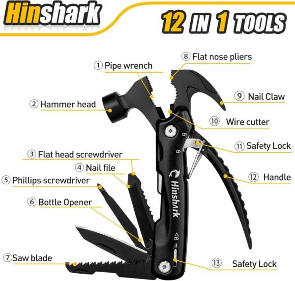 Stocking Stuffers Gifts for Men 12 in 1 Hammer Multitool, Mens Gifts for Christmas, Anniversary Birthday Gifts for Men Dad Husband Him Grandpa, White Elephant Gifts for Adults, Cool Gadgets Tools 3 71zE2zbFgmL. AC SL1500