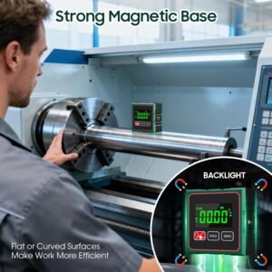 Digital Angle Finder 4 Side Strong Magnetic Digital Angle Gauge for Table Saw&Woodworking,LCD Display Level Box Measuring Tool,Electronic Laser Backlight Inclinometer for Construction,Machinery - Image 4