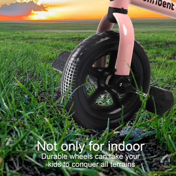 YGJT 3 in 1 Tricycle for Toddlers Age 2-5 Years Old, Folding Kids Balance Bike with Adjustable Seat and Removable Pedal, Toddler Bike Ride-on Toys for Infant, Gifts for Baby Girls Birthday(Pink) 7 81 auDH+79L. AC SL1500