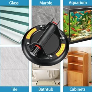 Glass Suction Cups 2 Pack 8 inch Vacuum Suction Cup to Lift Large Glass 330 LBS Lifting Capacity Heavy Duty Industrial Suction Cup Tools with Carrying Case, for Tiles,Windshield,Window - Image 6