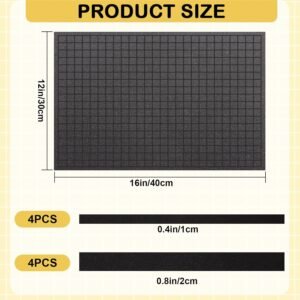 8 PCS Pick and Pluck Foam Inserts, 4PCS 16" x 12" x 0.8" & 4PCS 16" x 12" x 0.4" for Pelican Cases, Board Game Boxes, Storage Drawers - Image 3