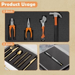 16" x 12" Pick and Pluck Foam Inserts for Tool Box – 8 Pack High-Density Polyurethane Foam Sheets (4×0.4in + 4×0.8in), Customizable Toolbox Padding for Equipment, Tools, Cameras & Cases 15 16" x 12" Pick and Pluck Foam Inserts for Tool Box – 8 Pack High-Density Polyurethane Foam Sheets (4×0.4in + 4×0.8in), Customizable Toolbox Padding for Equipment, Tools, Cameras & Cases - Image 7